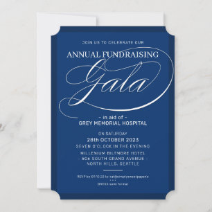 FUNDRAISING GALA extravagante Drehbuchführung Einladung