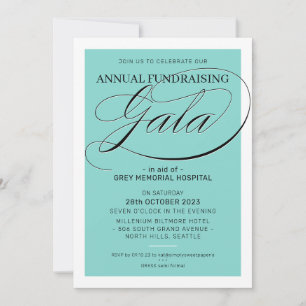 FUNDRAISING GALA Veranstaltung extravagante, elega Einladung