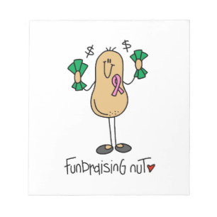 Fundraising-Nuss-T-Shirts und Geschenke Notizblock