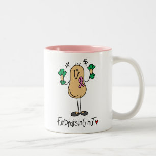 Fundraising-Nuss-T-Shirts und Geschenke Zweifarbige Tasse