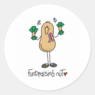 Fundraising-Nut Runder Aufkleber