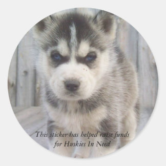 Fundraising-Sticker Runder Aufkleber