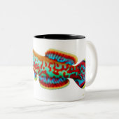 Fundulopanchax Gardneri Killifish-Tasse Zweifarbige Tasse (VorderseiteRechts)