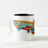 Fundulopanchax Gardneri Killifish-Tasse Zweifarbige Tasse (Vorderseite Links)