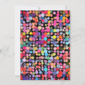 Fundus Colorful Watercolor Paint Blocks Kindergebu Einladung (Rückseite)