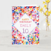 Fundus Colorful Watercolor Paint Blocks Kindergebu Karte (Gelbe Blume)