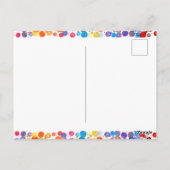 Fundus Colorful Watercolor Paint Blocks Kindergebu Postkarte (Rückseite)