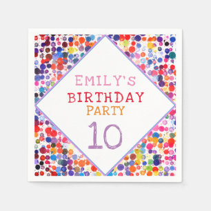 Fundus Colorful Watercolor Paint Blocks Kindergebu Serviette