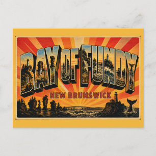 Fundy-Bucht New Brunswick Höchste Gezeiten Postkarte