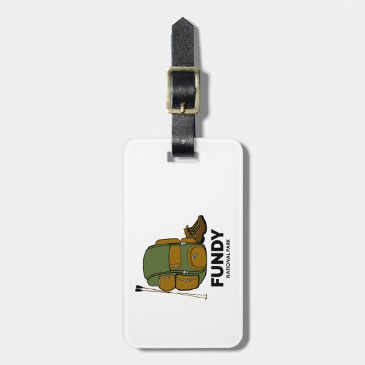 Fundy National Park Backpack Gepäckanhänger (Vorderseite vertikal)