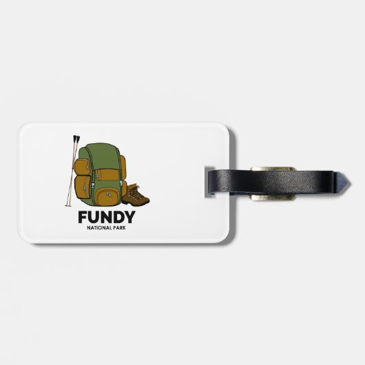 Fundy National Park Backpack Gepäckanhänger (Rückseite horizontal)