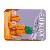 Fundy National Park Canada Travel Art Vintag Magnet (Horizontal)