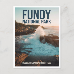 Fundy National Park Canada Travel Postkarte