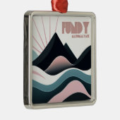 Fundy National Park Colored Hills Ornament Aus Metall (Rechts)
