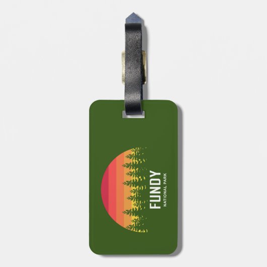 Fundy National Park Gepäckanhänger (Rückseite vertikal)