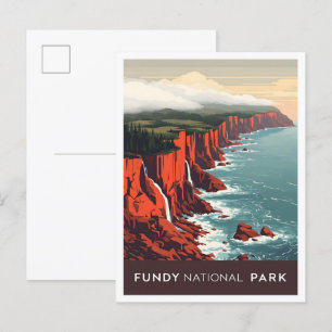 Fundy National Park New Brunswick Canada Travel Postkarte