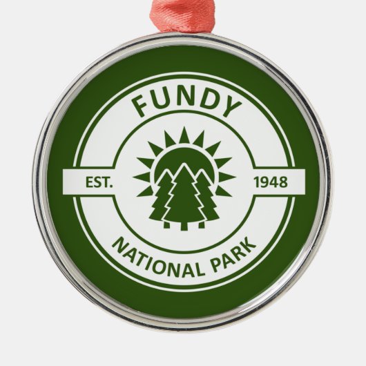 Fundy National Park Ornament Aus Metall (Vorne)