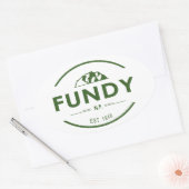 Fundy National Park Ovaler Aufkleber (Umschlag)