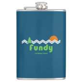 Fundy National Park Retro Flachmann (Vorderseite)