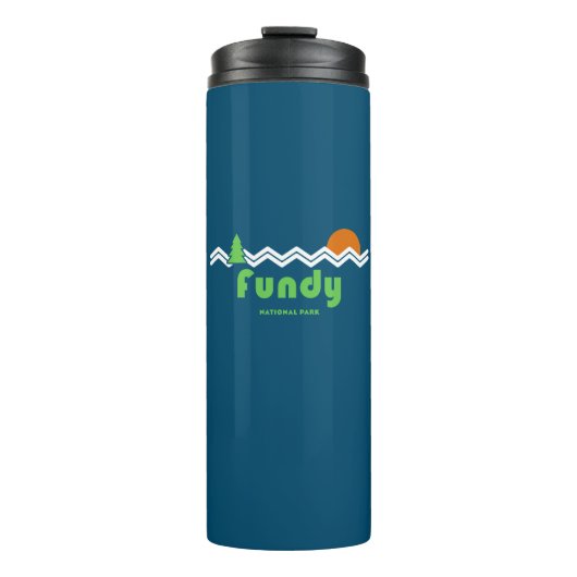 Fundy National Park Retro Thermosbecher (Vorderseite)