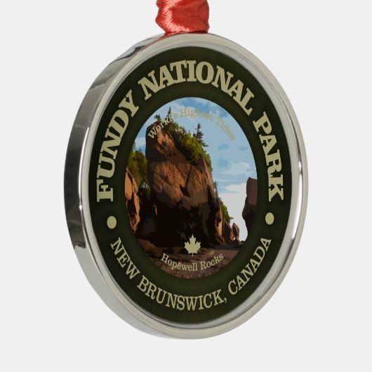Fundy National Park Silbernes Ornament (Rechts)