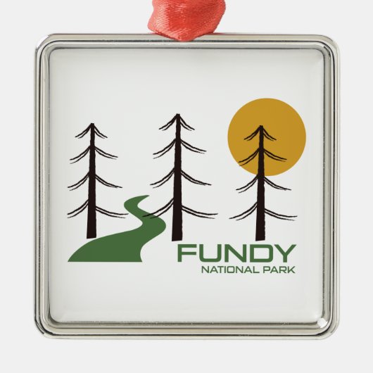 Fundy National Park Trail Ornament Aus Metall (Vorne)