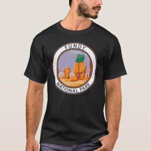 Fundy Nationalpark Kanada Vintage Abzeichen T-Shirt
