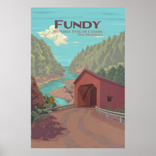 Fundy Nationalpark Poster New Brunswick Kanada