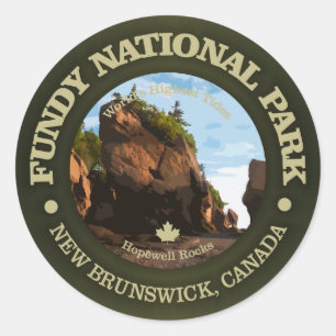Fundy Nationalpark Runder Aufkleber