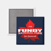 Fundy NP (Ahornblatt) Magnet (Vorderseite/Rückseite)