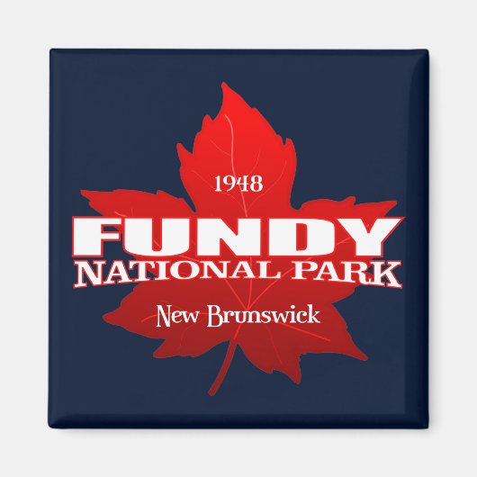 Fundy NP (Ahornblatt) Magnet (Vorne)
