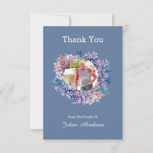 Funera danken Ihnen Foto-Karte Dankeskarte (Vorderseite)