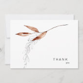 Funeral Bereavement Fall Thank You Dankeskarte (Vorderseite)