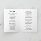 Funeral Celebration of Life Service Design Programm (Innenseite)