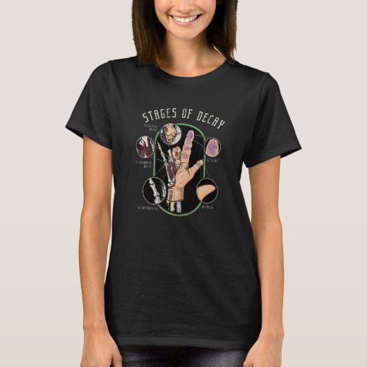 Funeral Director Hand Decaying Mortician Mortuary  T-Shirt (Vorderseite)