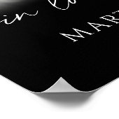 Funeral Forever In Our Hearts Photo Modern Script Poster (Ecke)