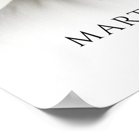 Funeral Forever In Our Hearts Photo Modern Script Poster (Ecke)