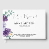 Funeral Guest Book - Editable Gästebuch (Vorderseite)