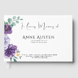 Funeral Guest Book - Editable  Gästebuch