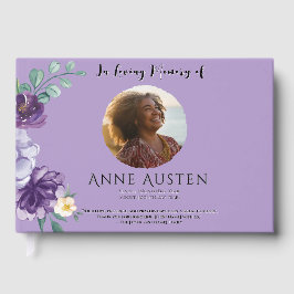 Funeral Guest Book - Editable  Gästebuch