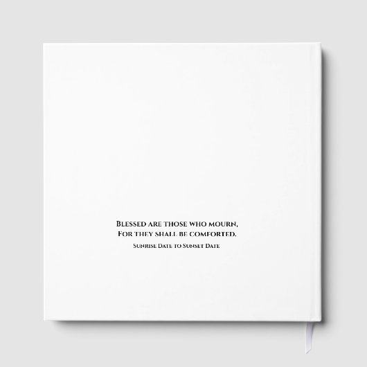 Funeral Guest Book Gästebuch (Rückseite)