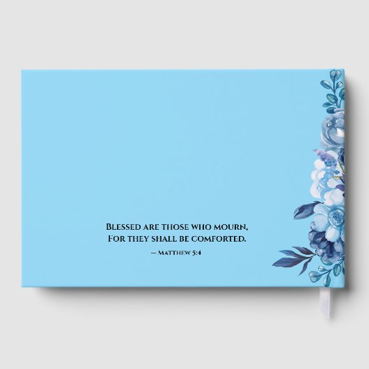 Funeral Guest Book Gästebuch (Rückseite)