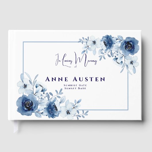 Funeral Guest Book Gästebuch (Vorderseite)