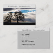 funeral home/Beerdigungsinstitut Kontur Baum Kreuz Visitenkarte (Vorne/Hinten)
