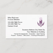 Funeral Home Cremation Services New Visitenkarte (Rückseite)