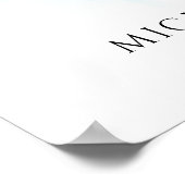 Funeral In Loving Memory Photo Welcome Sign Poster (Ecke)