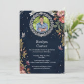 Funeral Invitation Template Elegant Memorial Einladung (Stehend Vorderseite)