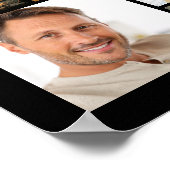 Funeral Memorial 92 Photo Collage Celebrating Life Poster (Ecke)