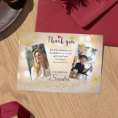 Funeral Memorial Before & After Photo Dankeskarte