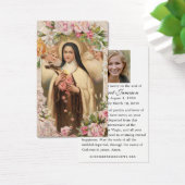 Funeral Memorial Holy Card St. Therese Roses (Schreibtisch)